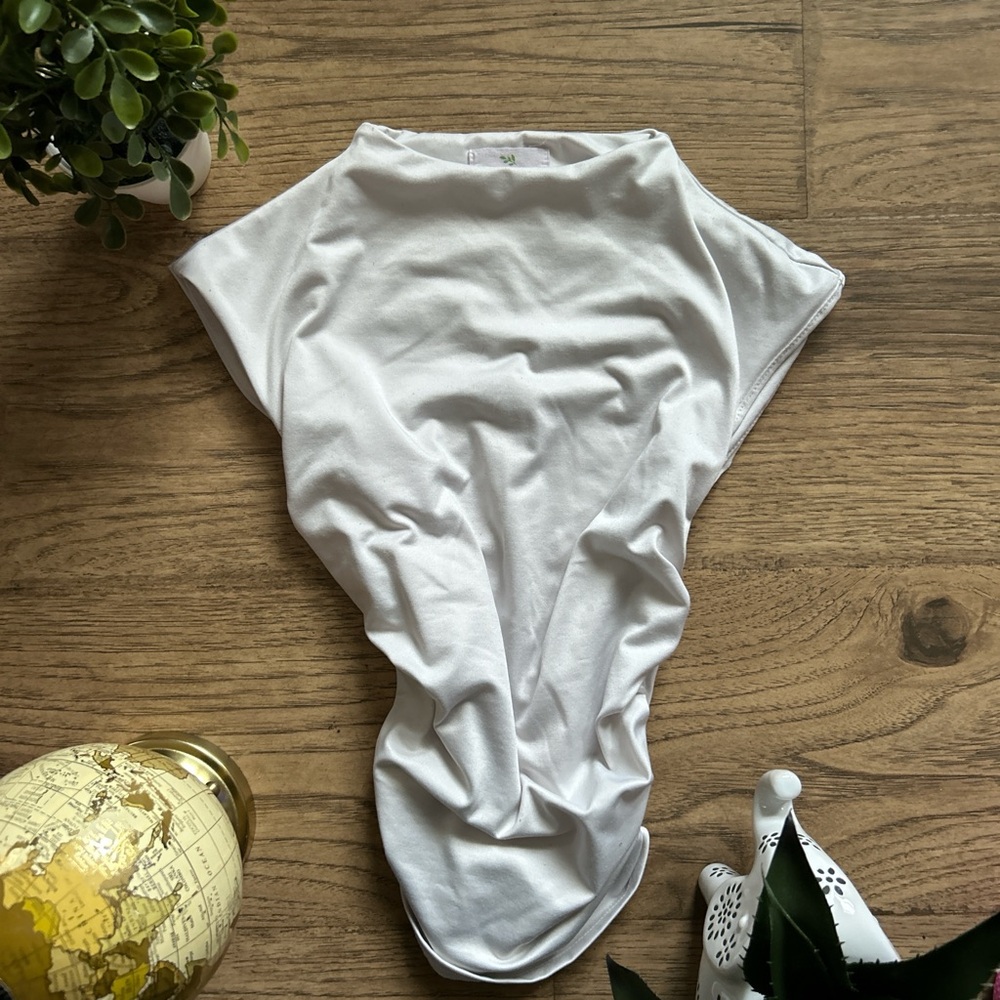 White Sleeveless Fitted Bodysuit